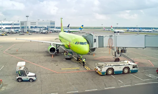 Preparação do navio aéreo — Fotografia de Stock