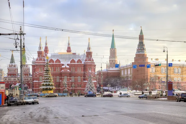 Moskva. Vánoční ulice — Stock fotografie