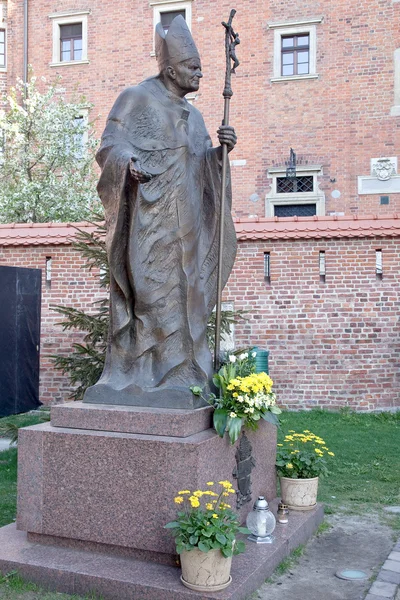 Pope John Paul Ii szobra — Stock Fotó