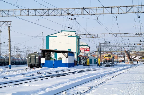 Železniční stanice — Stock fotografie