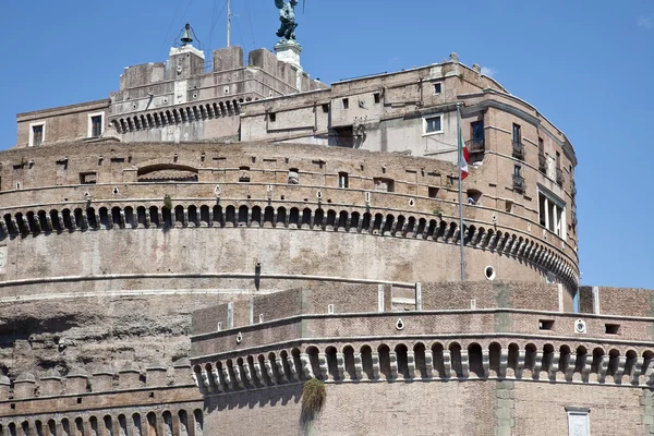 Saint angel castle och Hadrianus mausoleum — Stockfoto