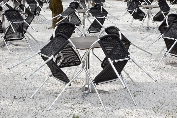 Los muebles están en una cafetería — Foto de Stock