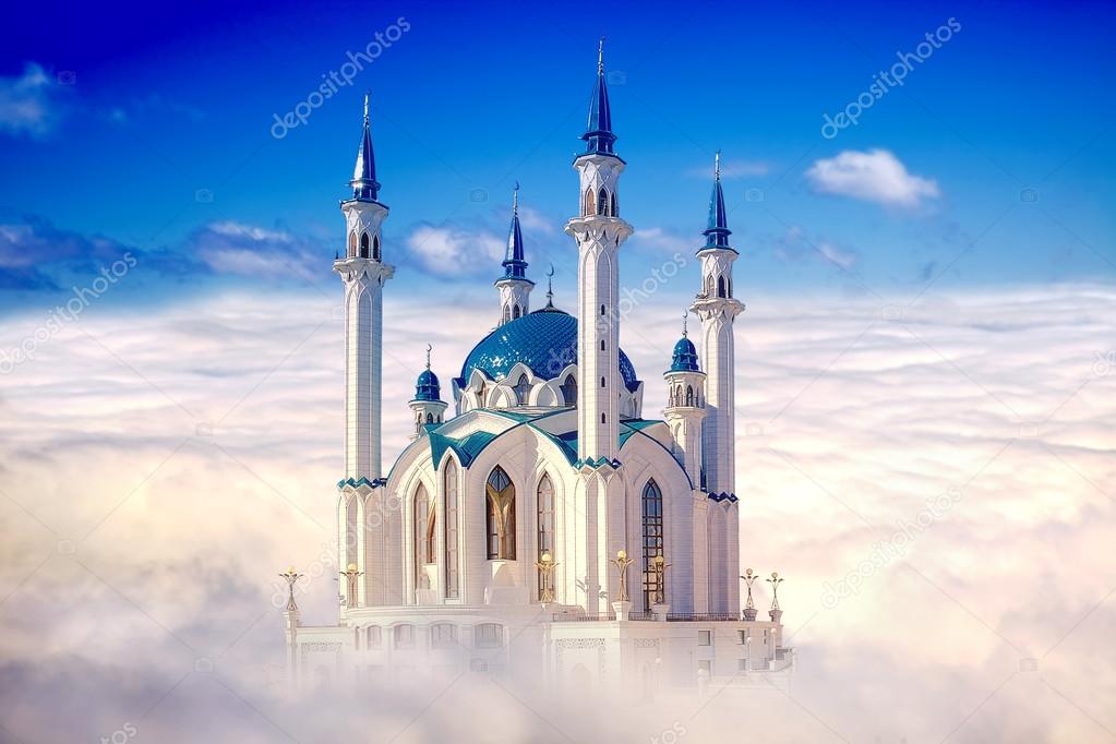 Kazan, mosque Qolsharif. Collage
