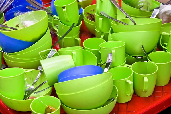 Грязная посуда — стоковое фото