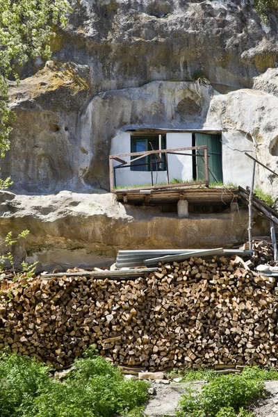 ウスペン スキー洞窟修道院 — ストック写真