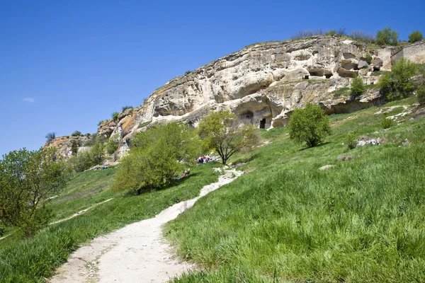 Chufut-Kale, spelaean city - fortress — Stock Photo, Image