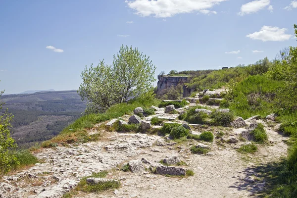 Chufut-kale, speläische Stadt - Festung — Stockfoto