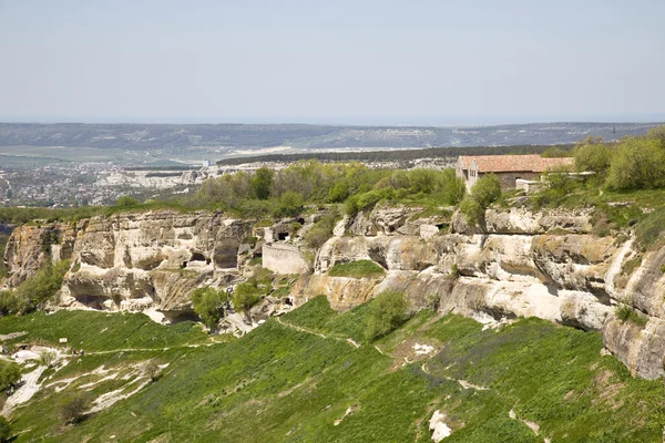 Chufut-Kale, spelaean city - fortress — Stock Photo, Image