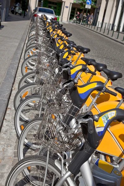 Bicycles on rent — Stock Photo, Image