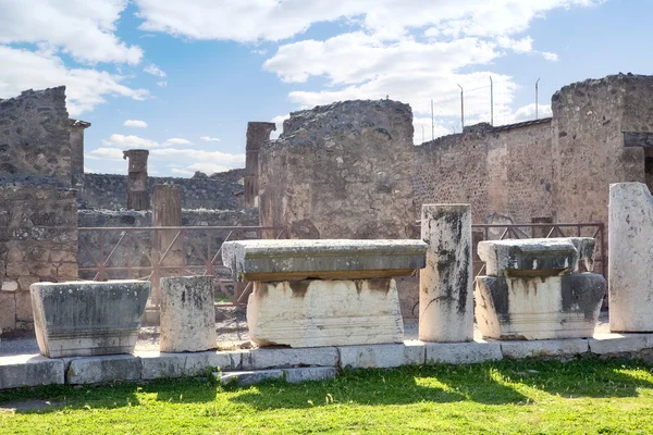 Pompeii. Town square — Stock Photo, Image