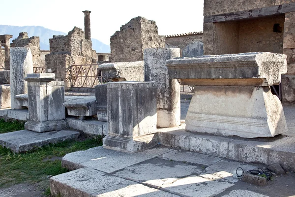 Pompeya. Plaza de la ciudad — Foto de Stock