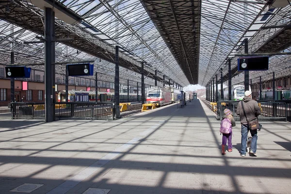 Helsinki. Bahnhof — Stockfoto