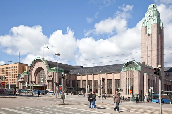 赫尔辛基。铁路站 — 图库照片
