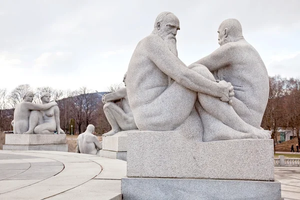 Skulpturen im Frogner Park — Stockfoto