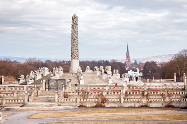 Sochy ve frogner park — Stock fotografie