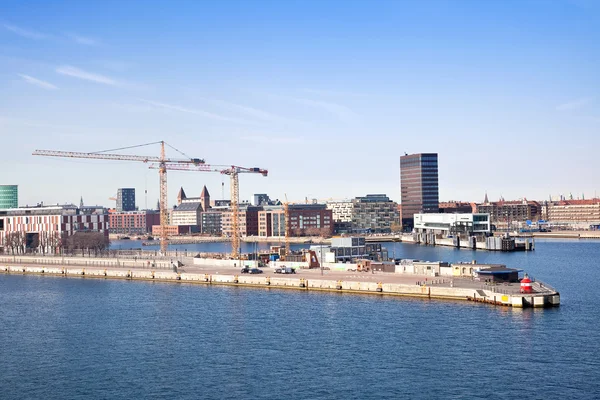 У порту міста Копенгаген — стокове фото