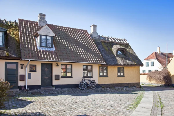 Fiskeby med hus av 1500-talet — Stockfoto