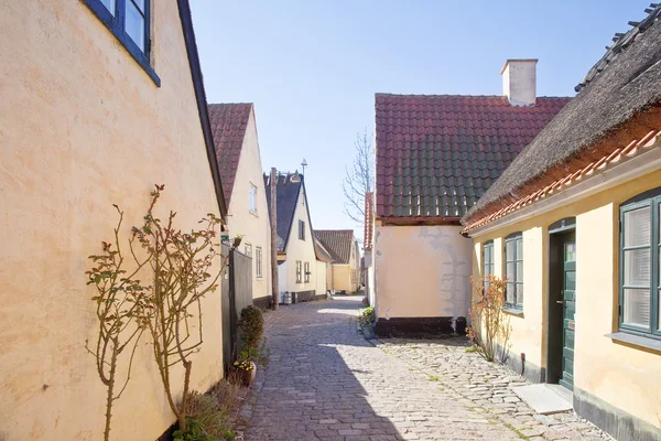 Fiskeby med hus av 1500-talet — Stockfoto