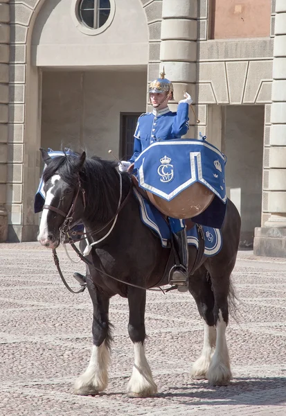 Changing of the guard near the royal palace. Sweden. Stockholm — Stock Photo, Image