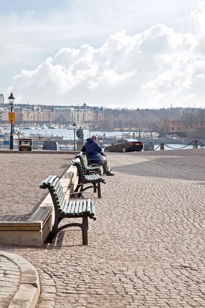 På ett område — Stockfoto