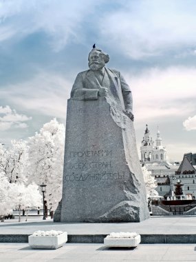 Karl marx. kızılötesi fotoğraf