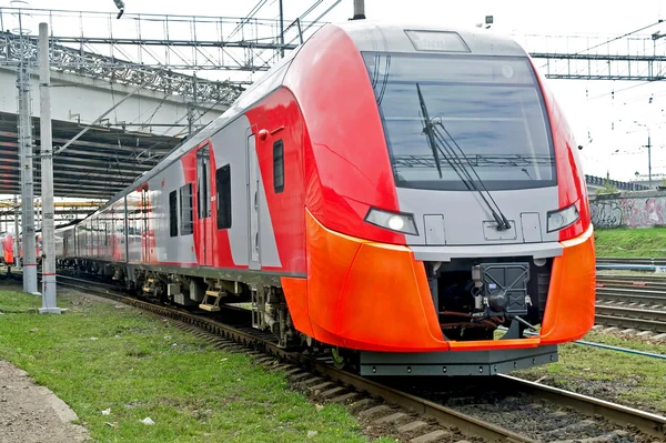 High-speed electric railway train — Stock Photo, Image