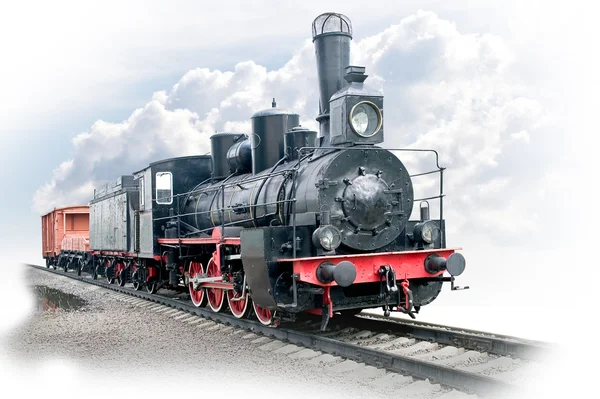 Buharlı lokomotif vagon ile