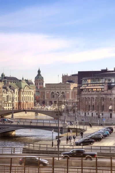 Město stockholm. HDR — Stock fotografie