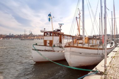 Şehir stockholm limanda