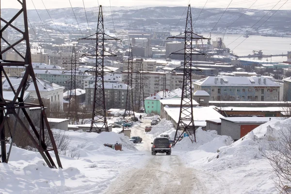 Murmansk città — Foto Stock