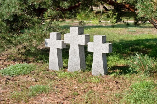 Cemitério dos soldados da Wehrmacht na Rússia — Fotografia de Stock