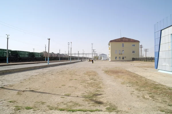 Estação de Makat. Cazaquistão — Fotografia de Stock