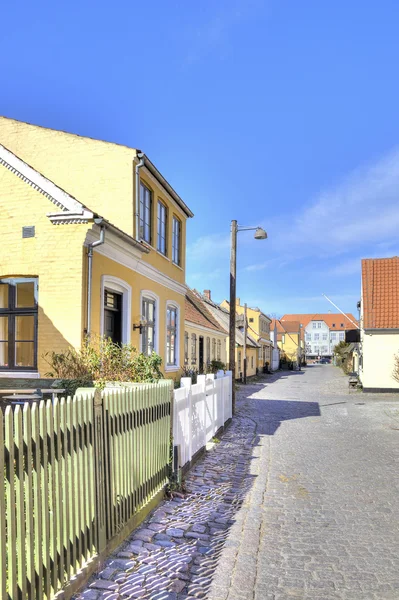 Fiskeby med hus av 1500-talet — Stockfoto