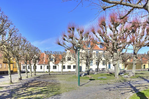 Vissersdorp met huizen uit de 16e eeuw — Stockfoto