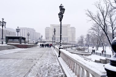 Moskova. Kış manzarası