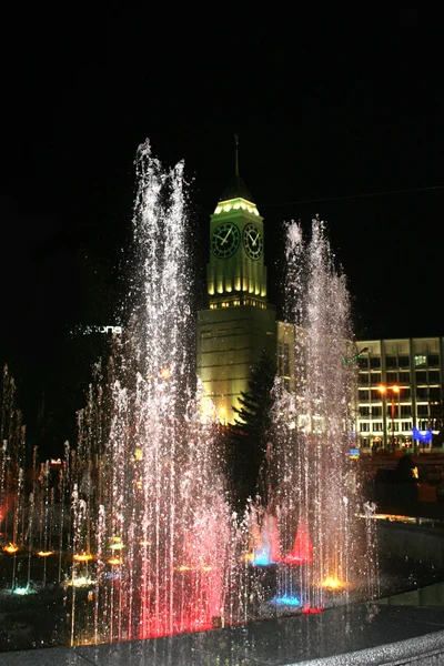 Bunte Springbrunnen — Stockfoto