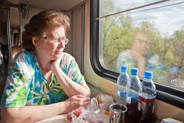 En un vagón ferroviario —  Fotos de Stock