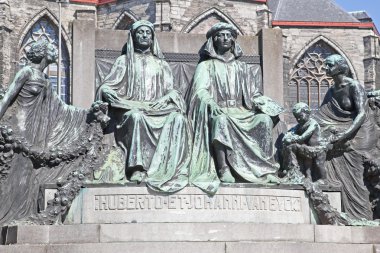 Anıt için ünlü ressamlar hubert ve jan van eyck 