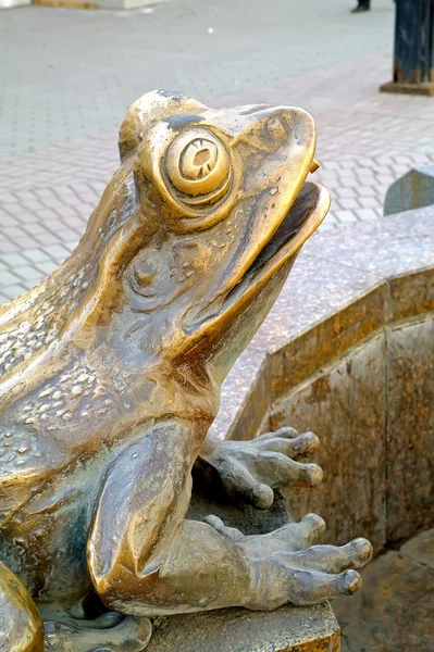 Rã de bronze — Fotografia de Stock