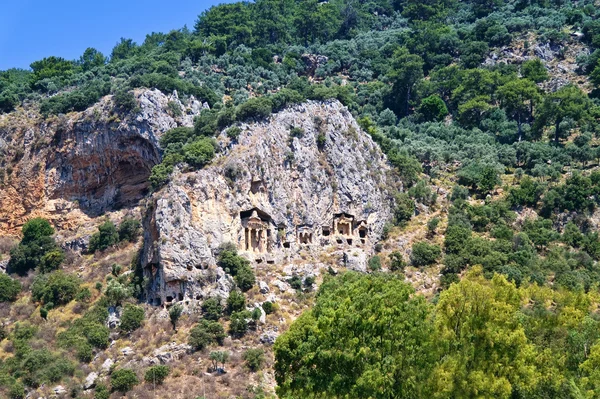 Antik Likya türbeleri — Stok fotoğraf