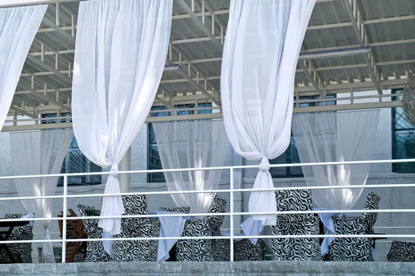 Terrasse in einem Café — Stockfoto