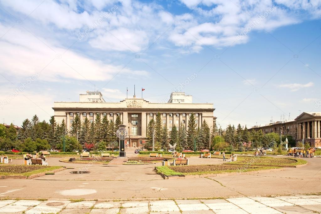 Revolution Square and the administration of the Krasnoyarsk terr