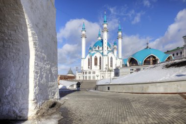 The territory of the Kazan Kremlin  clipart