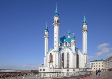 Mosque of Qolsharif, minarets  clipart