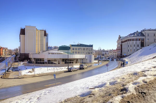 Ulice ve městě kazan — Stock fotografie