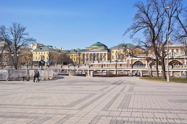Moscow. Alexander Garden and Manezh Square — Stock Photo, Image