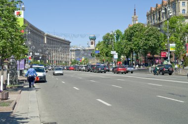 Kiev. Khreshchatyk'a sokak 