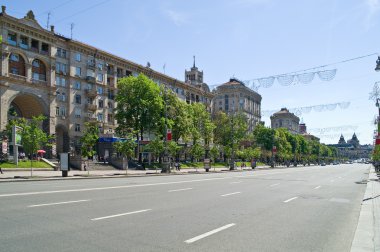 Kiev. Khreshchatyk'a sokak 