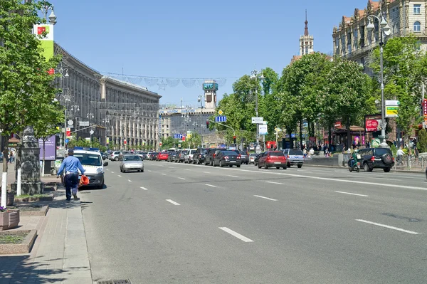 Kiev. Rua Khreshchatyk — Fotografia de Stock