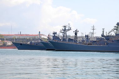 Kırım, Sivastopol - 10 Mayıs 2009: şehir Sivastopol defne. warsh